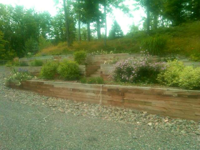 Treated Timber Retaining Wall 5